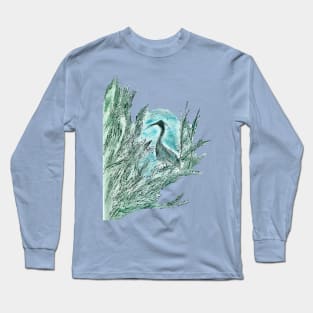 Blue Heron Long Sleeve T-Shirt